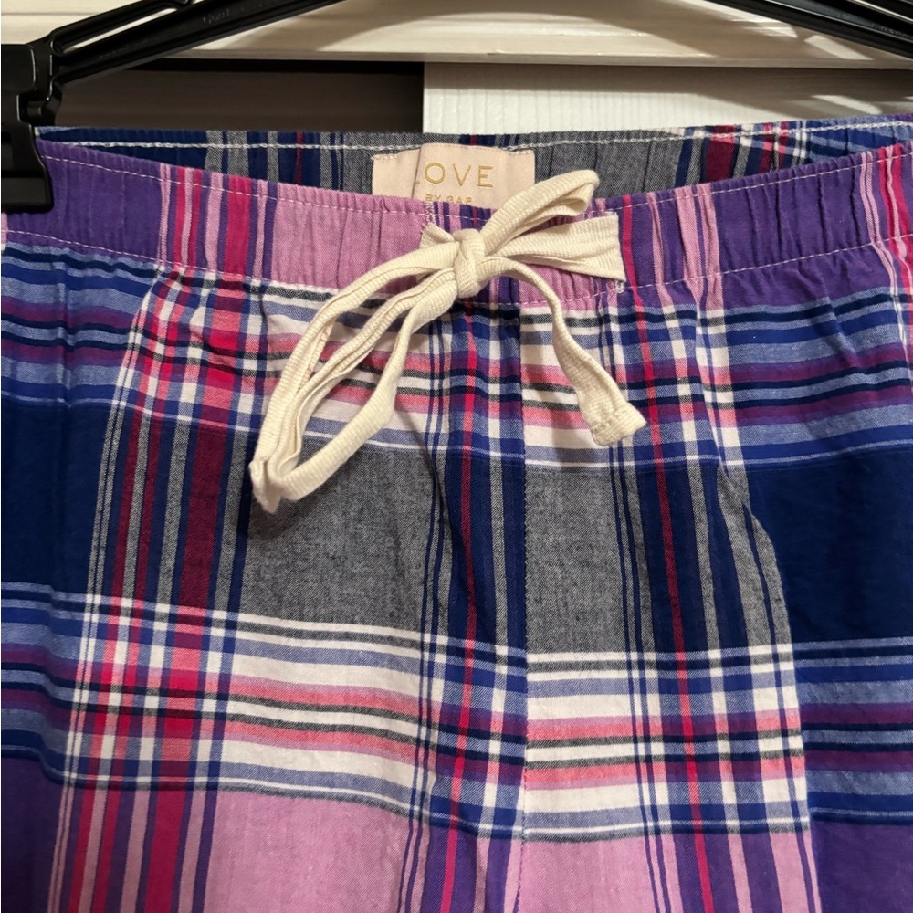 ❤️NWOT, GAP Plaid Lounge Pants in Pink and Blue🚚MOVING SALE - Picture 5 of 5